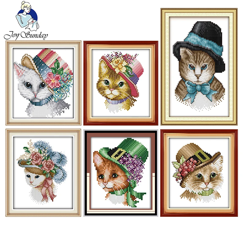 Набор для вышивки крестом Noble cats kits11CT 14CT китайское рукоделие с принтом животных DMC