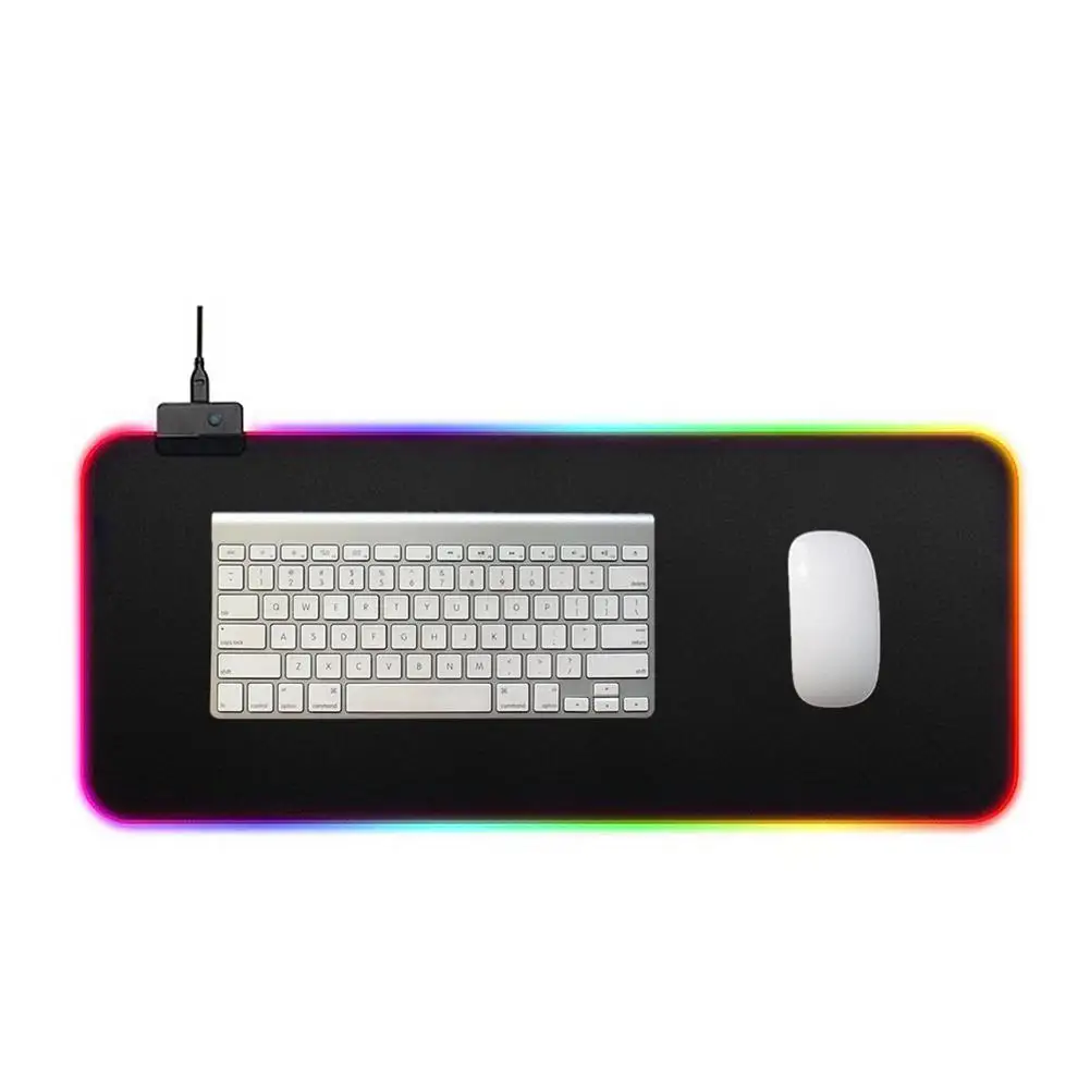 Цветной игровой коврик для мыши клавиатуры большой RGB с подсветкой ноутбука |