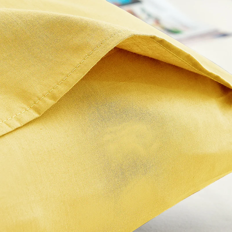 1/2 шт. 100% хлопковая наволочка для гостиниц однотонные Цвет 48*74 см домашная кровать постельные принадлежности