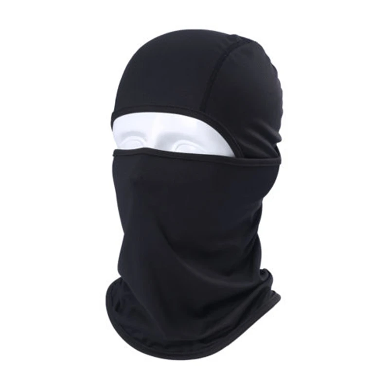 Прямая поставка Модный черный Балаклава Шарф под шлем Зимний теплый армейский