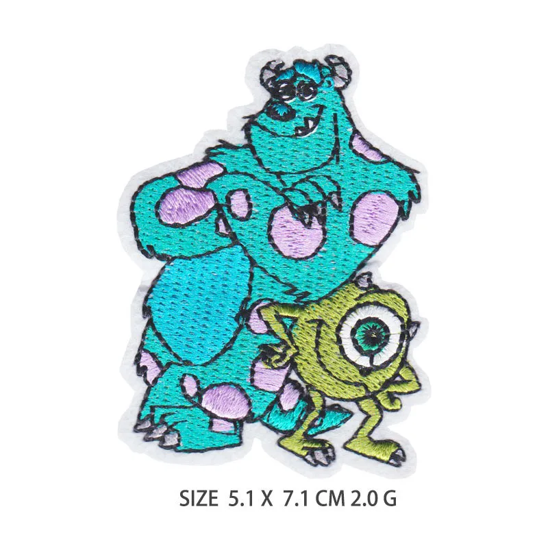 Мультяшные наклейки с монстрами нашивки животными для одежды девочек и
