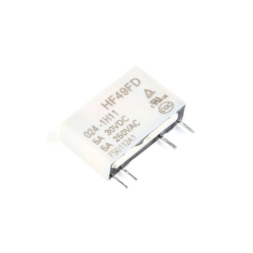 

100 шт реле DIP4 HF49FD-005-1H11 HF49FD-012-1H11 5V 12V 24V 5A
