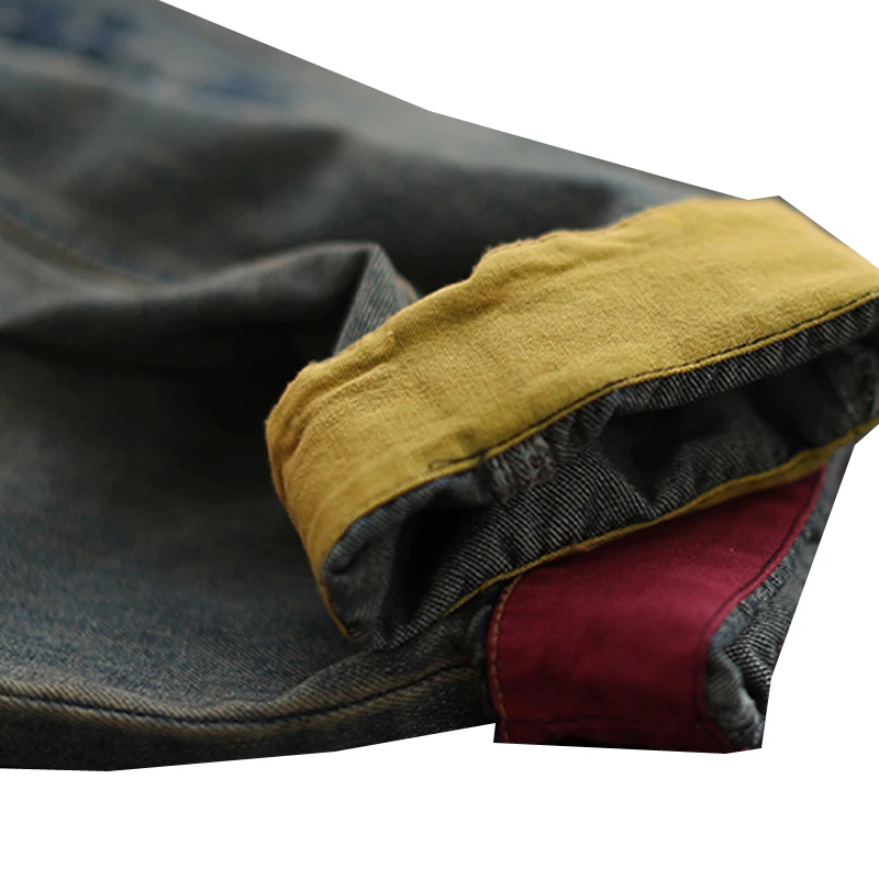 

Women Elastic Waist Straight Jeans Denim Pants Embroidery Retro Vintage Casual Big Loose Joggers Baggy Boyfriend AZ19651836