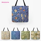 Классическая модная женская сумка на плечо с рисунком лимона, цветов, Листьев, Вильяма Морриса, складная сумка-тоут для покупки продуктов