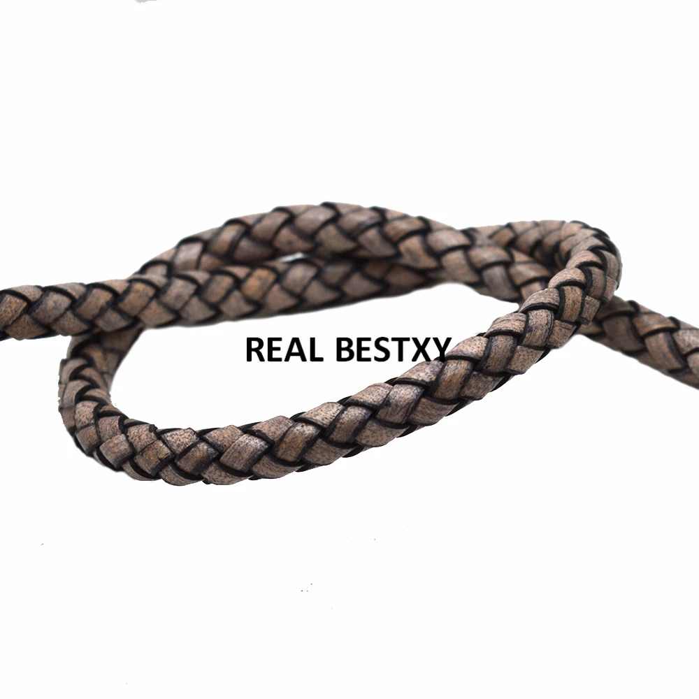 2 м/лот прибл. 6 мм высококачественные шнуры из натуральной воловьей кожи первого