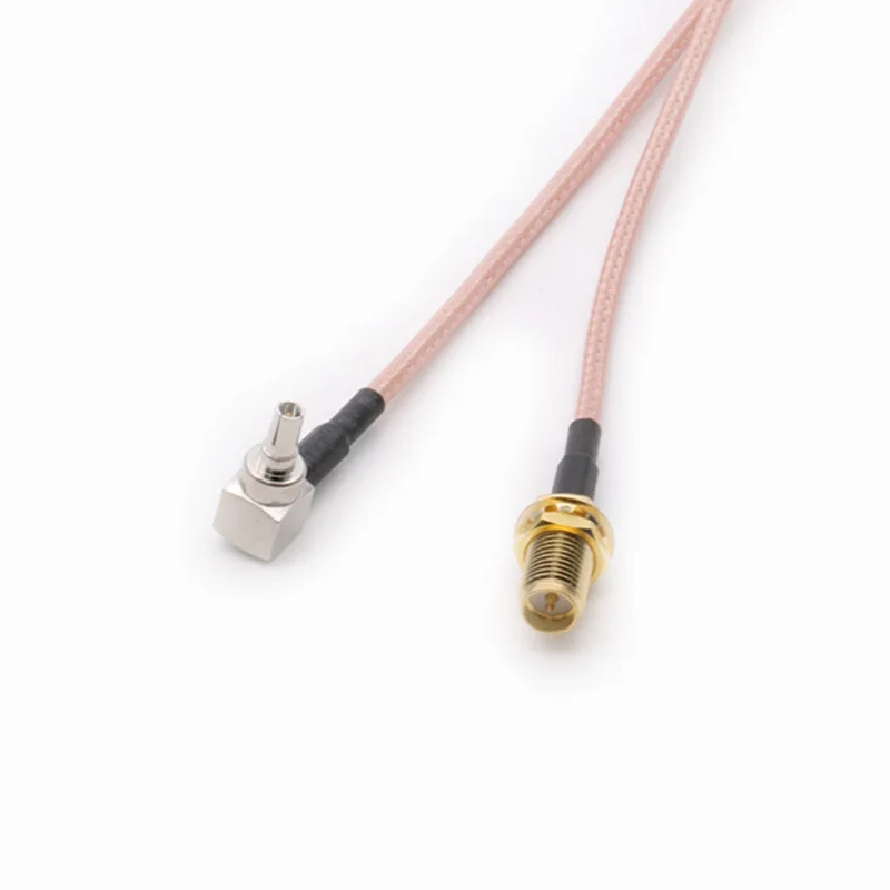 

10PCS RP-SMA Female jack nut To CRC9 Male Right Angle Connector 3G modem extension RG316 Cable adapter 15cm/30cm/50cm/100cm