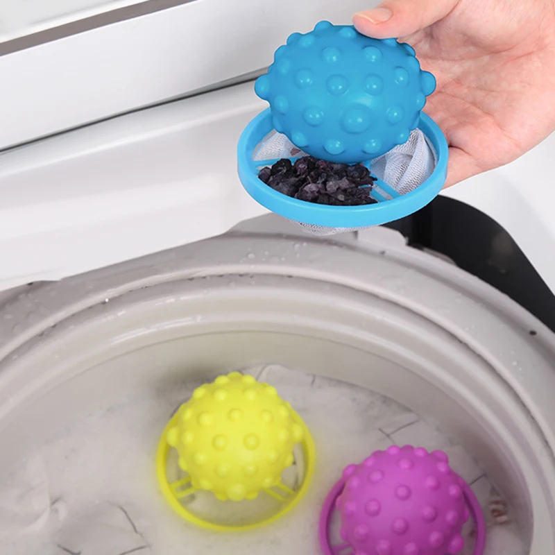 

Laundry Ball Anti-winding Floating Lint Hair Catcher Washing Machine Hair Ball Suction Hair Remover Decontamination 1pc