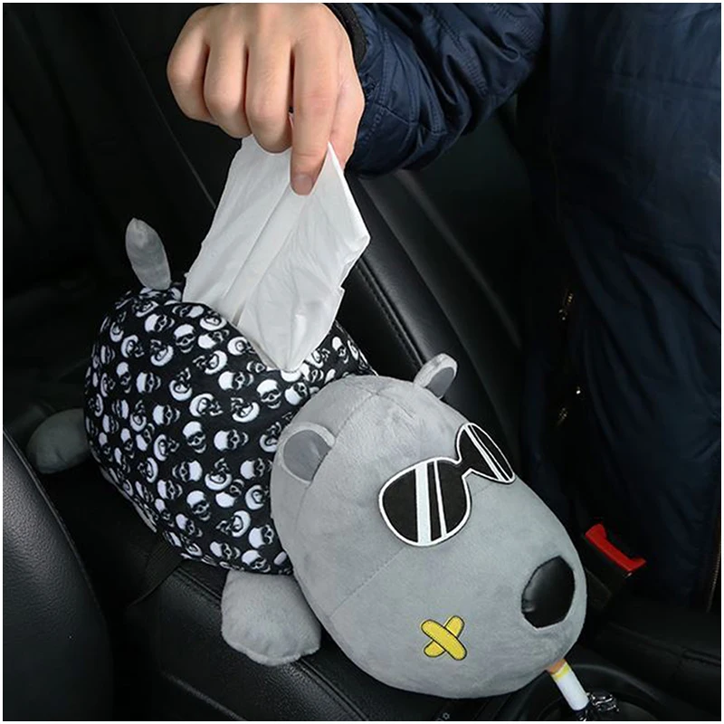 Коробка для салфеток автомобиля держатель на подлокотник подголовник милый