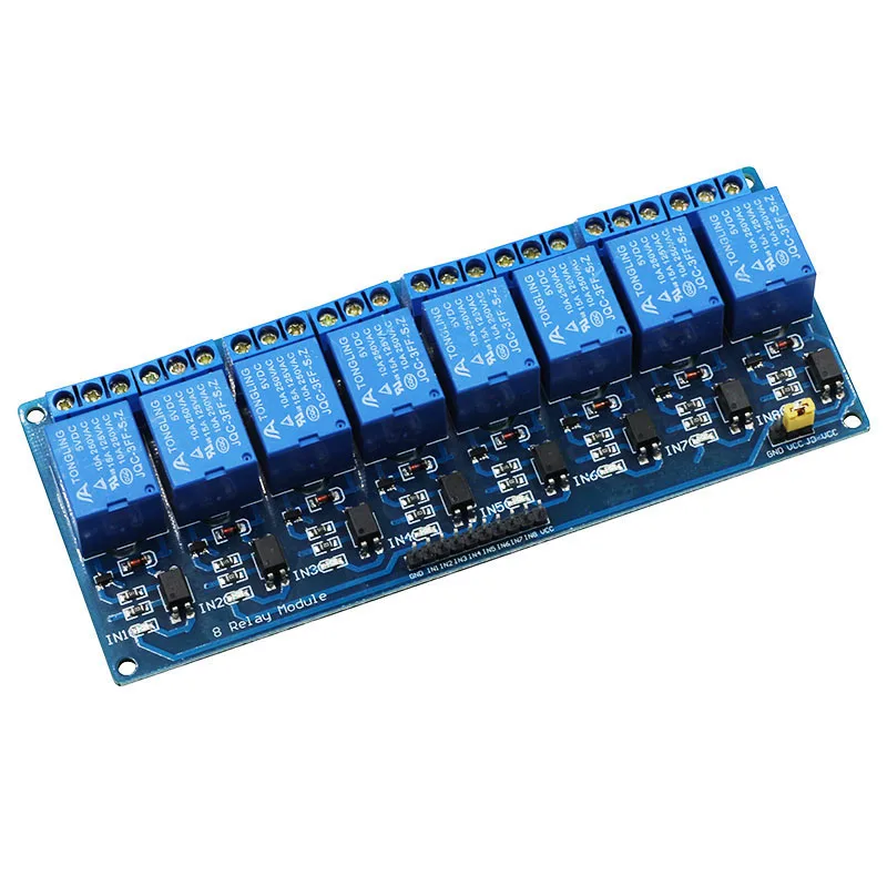 Релейный модуль 5 в 12 1 2 4 6 8 каналов с оптроном релейный выход для Arduino