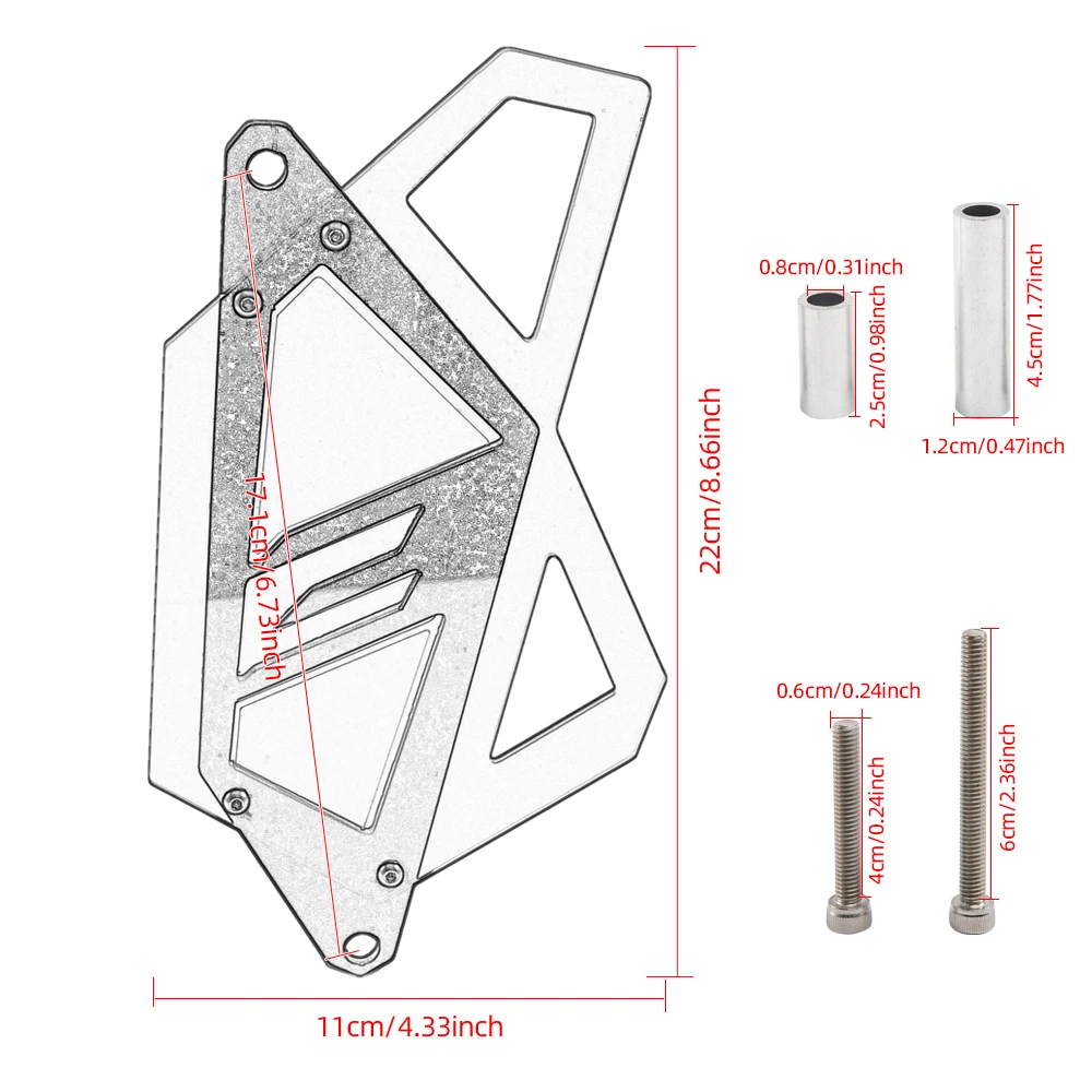 

Motorcycle Front Sprocket Cover Chain Guard Cover Left Side Engine Protector For MT03 MT25 2015-2020 YZF R25 R3 15-20 17 18 19