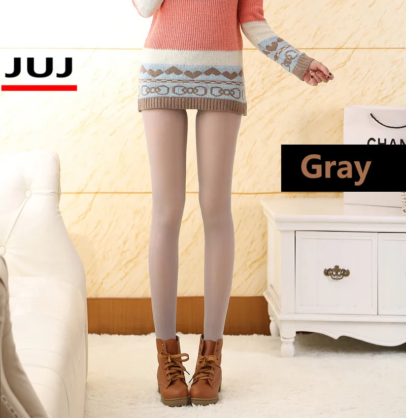 Autumn Winter Women Tights Plus Cashmere Thickening Pantyhose Anti Hook Silk Elastic Slim Double Layer Warm Tights Stokings