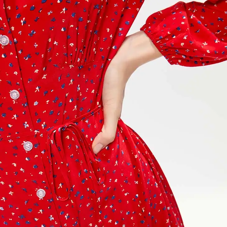 Vero Moda Новое цветочное Королевское платье с рукавами во французском стиле с квадратным воротником | 31937D517