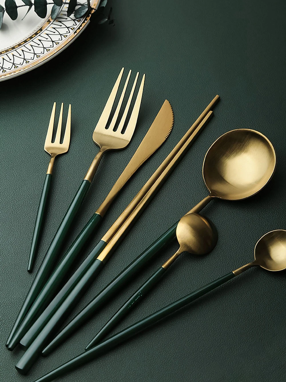 Горячая couverts de table столовые приборы из нержавеющей стали золотые столовые приборы вилка ложка нож giftbox набор servies