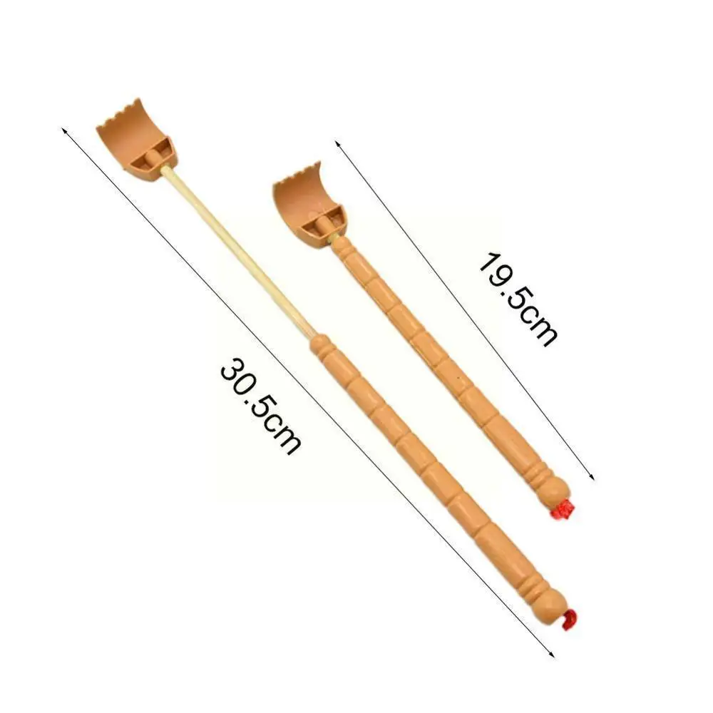 

1pcs Wooden Back Scratcher Wooden Bamboo Telescopic Massager Itching Back Back Extendable Scratcher Self K2F9