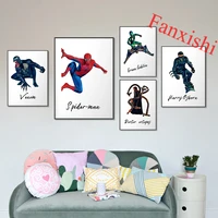 marvel movie poster spiderman superhero prints wall art canvas painting hd modular picture for living room home decor frame gift