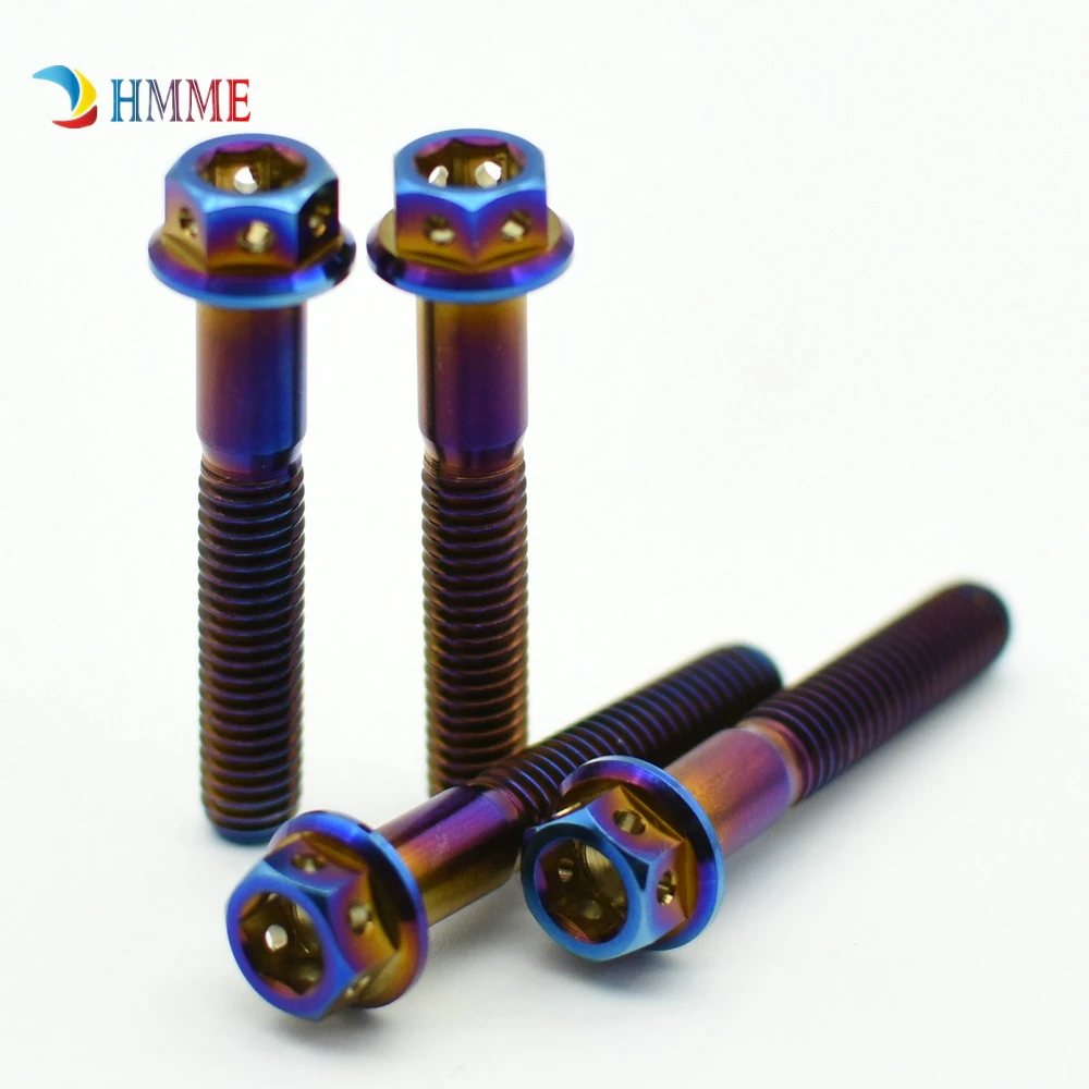 6 шт. M6 M6x10 50mm для мотоцикла Ti Болт титановые болты сделай сам цветной двигатель