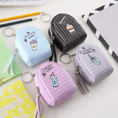 Мультяшные Кошельки для монет женские кошельки маленькие милые с держателем