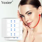 V-образная наклейка для лица, водостойкая невидимая дышащая подтягивающая наклейка для лица, подтягивающая подтяжка подбородка, тонкая линия лица