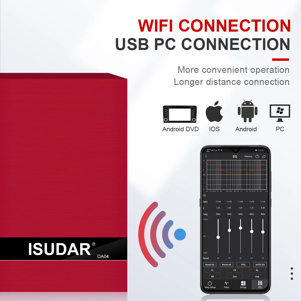 ISUDAR DA04 автомобильный усилитель DSP Авто Цифровой аудио процессор 700 Вт Bluetooth 5 0 31
