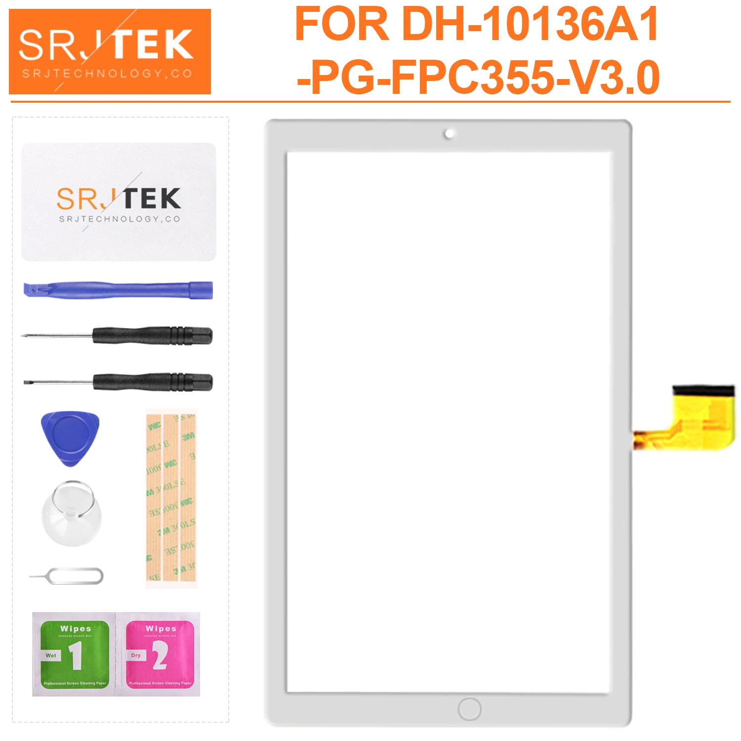 

For DH-10136A1-PG-FPC355-V3.0 Tablet PC External Capacitive Touch Screen Outer Panel Digitizer Assembly Replacement Glass Sensor