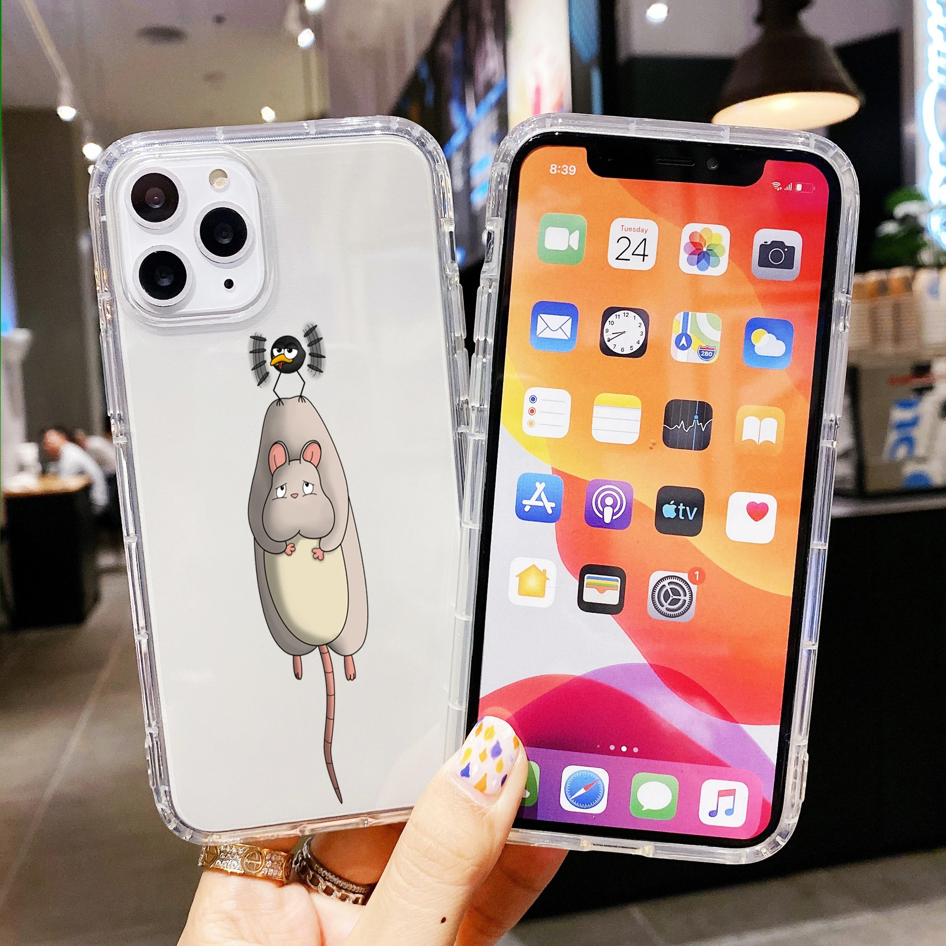 

PUNQZY Spirited Away Ghibli Anime Kaonashi Cute Totoro Phone Case For iPhone 12 Pro Max SE 2020 6s 7 8 Plus XR XS Max Soft TPU