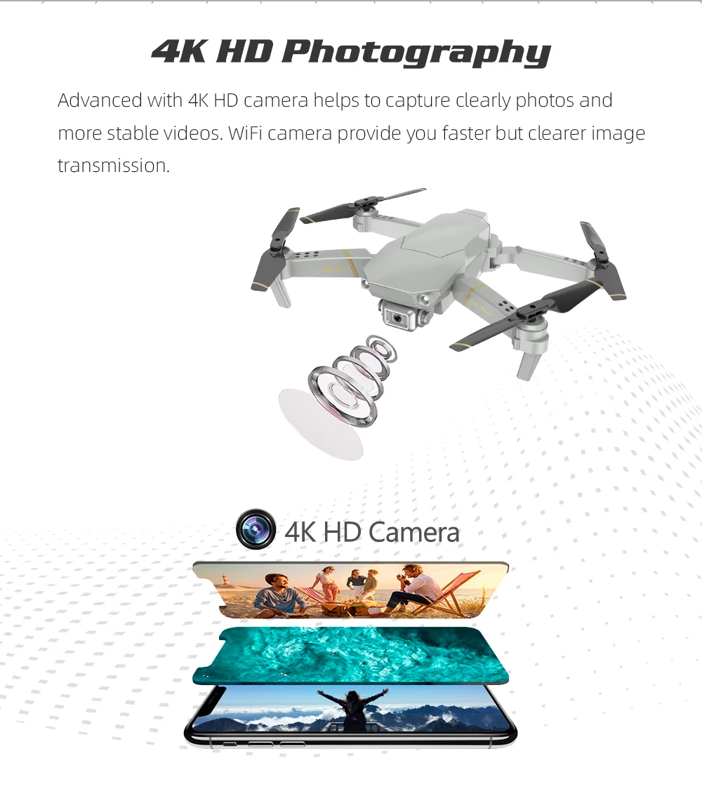 Глобальный Дрон 4K Дрон Дроны с камерой HD RC вертолет машины на панели управления мини Дрон Квадрокоптер VS XS816 E520