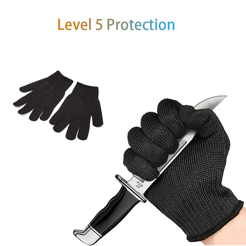 Outdoor High-strength Anti-cut/slip gloves Level 5 Protection Safety 1 Pair For Fighting Self-defense Fish Meat Cutting Hunting | Спорт и