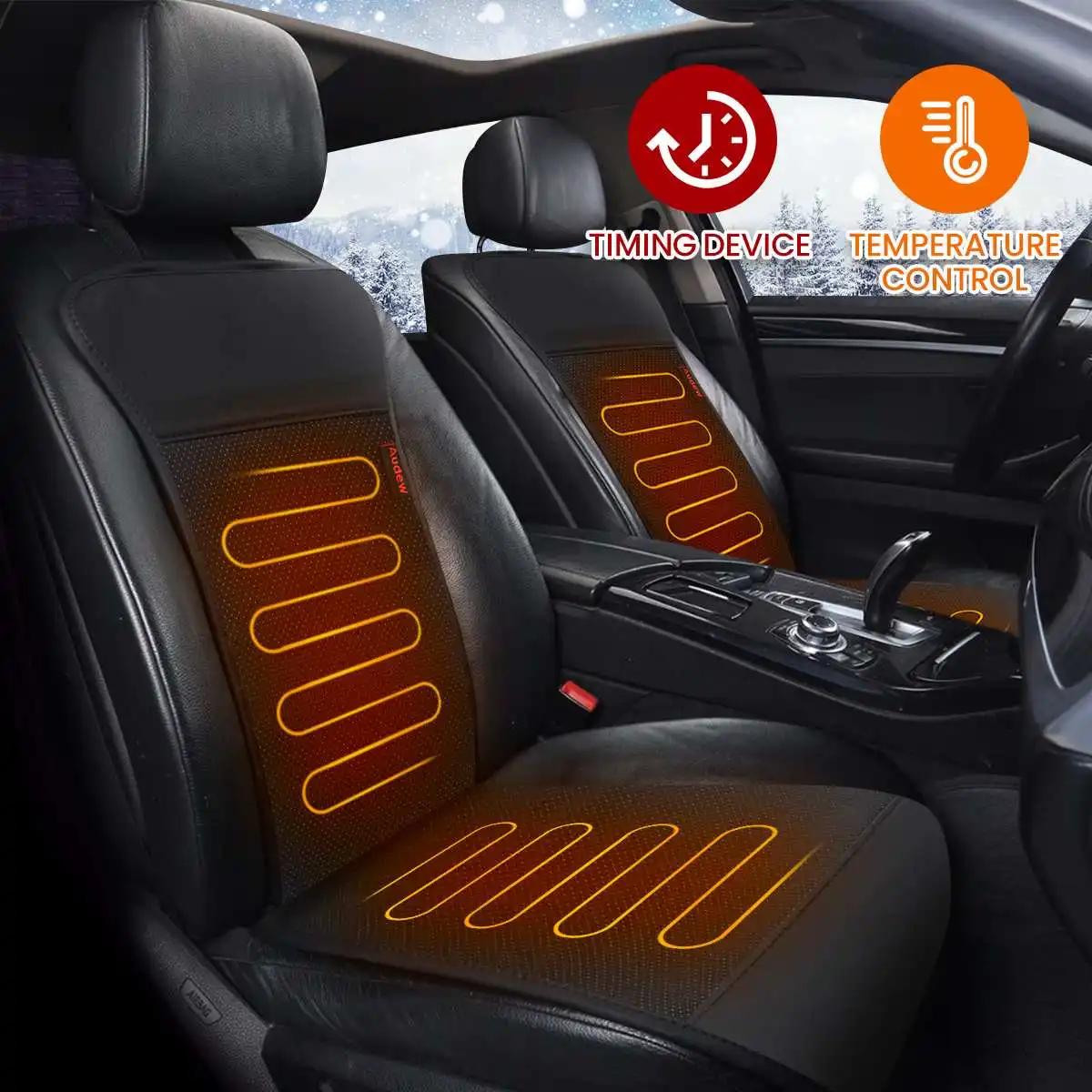 

Audew Fast Heated Seat Cushion With Intelligent Temperature Controller 12V Car Heating Seat Cover Winter Warmer Safe Heater Mat