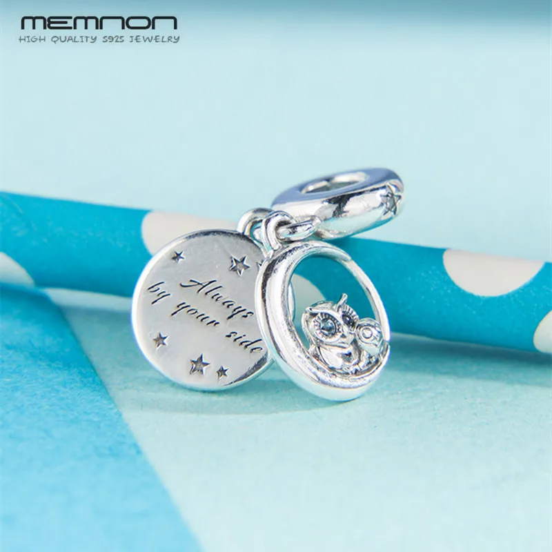 Шарм-подвеска женский из серебра 2019 пробы с совой для браслета на осень 925 |