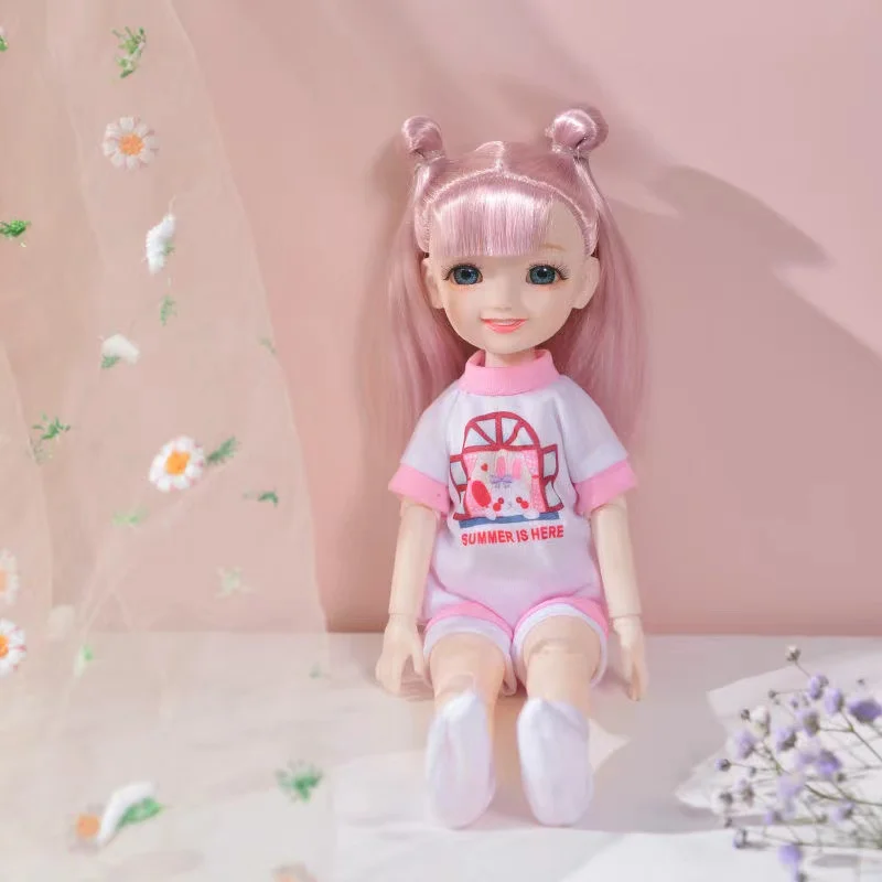 Шарнирная кукла 1/6 30 см полный комплект с модной одеждой и мягким париком милая