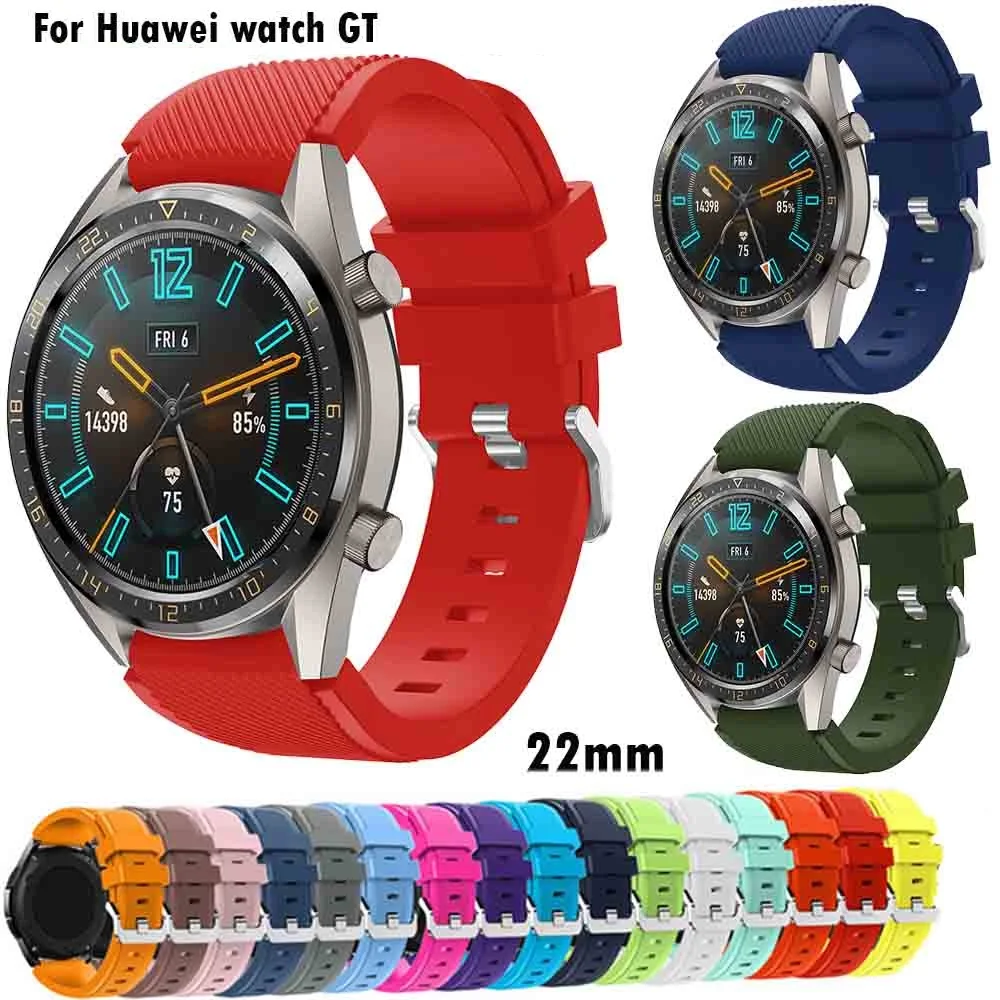 Для HUAWEI WATCH GT 2 46 мм ремешок для умных часов сменный Браслет 22 силиконовый браслет