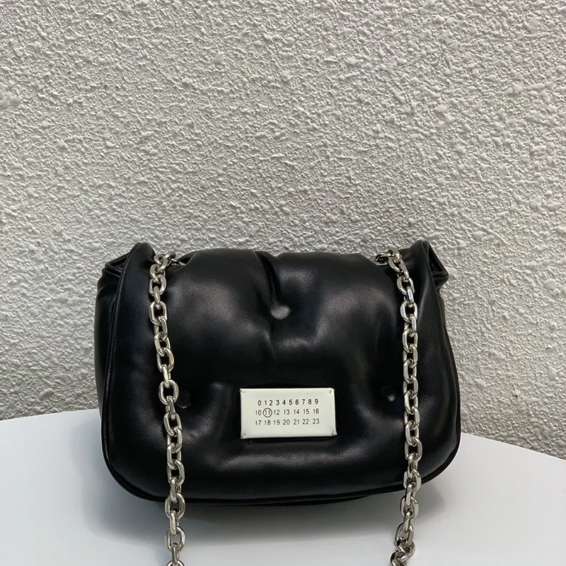 

Sheepskin Pillow Sponge Small Square 2021 Fall Winter New Shoulder Cloud Women's Bags