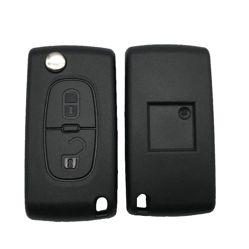 2 3 кнопки дистанционного флип складной корпус ключа для Peugeot 407 408 308 107 607 партнер
