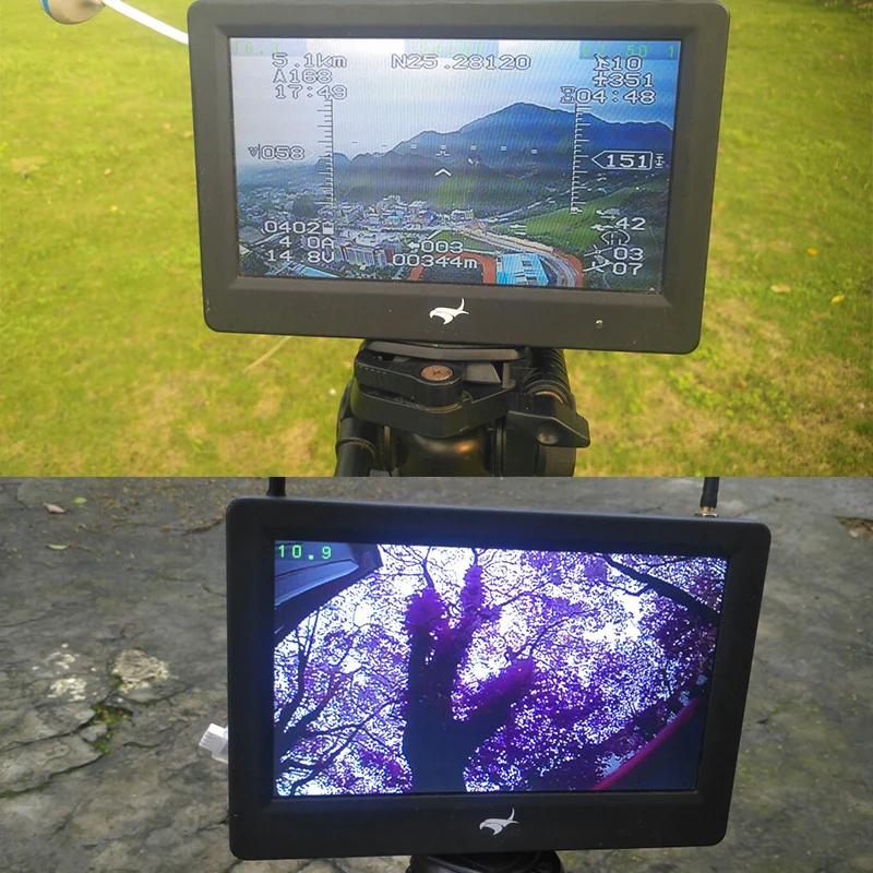 Камера FPV 1/3 дюйма с объективом 2 1 мм CCD 700TVL / CMOS 1200TVL FOV 135 OSD Регулируемый PAL/NTSC DC 5 36 в