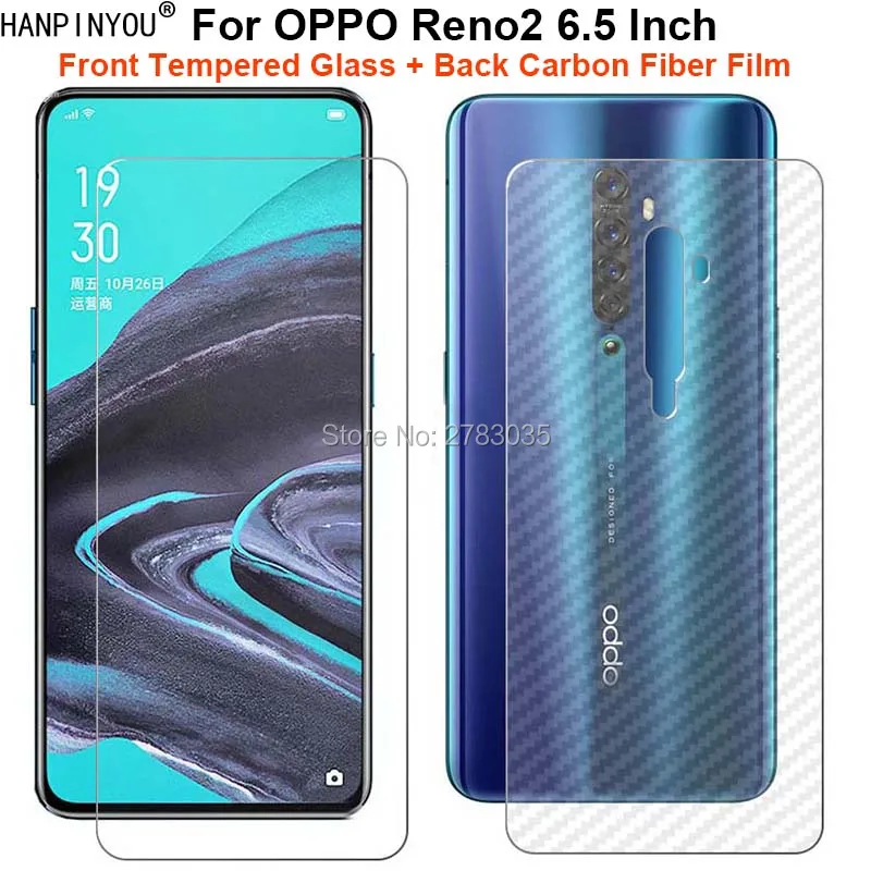 Для OPPO Reno2 Reno 2 6 5 &quot1 комплект = мягкая задняя углеволоконная пленка + ультратонкое