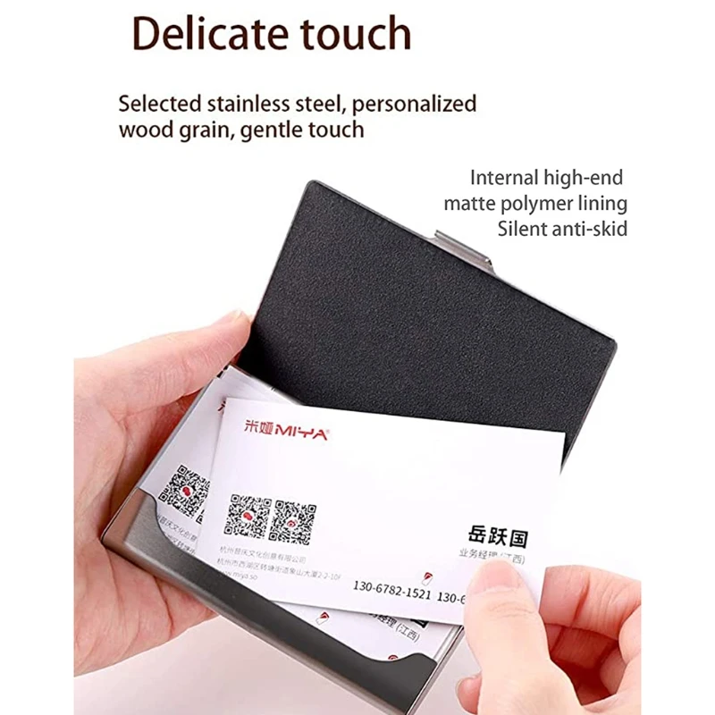 

Professional Wood Business Card Holder Pocket Business Card Case Slim Business Card Carrier Business Card Holders