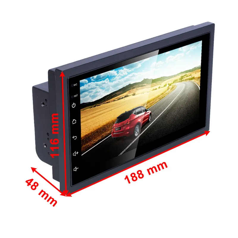 Автомобильный мультимедийный плеер MTK 8227L 2 Din Android 8 1 MP5 Универсальная