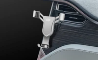 for tesla model s 2012 2021 or model x 2016 2021 plastic alloy black car bracket mobile phone holder air vent mount stand 1 set