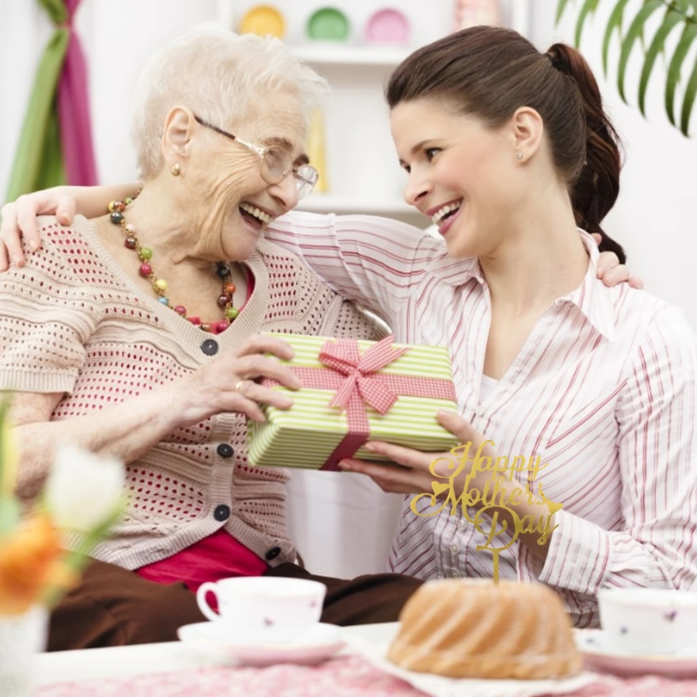 

Cake Decoration Acrylic Happy Mother`s Day Cake Toppers for Mother`s Day Dessert Decor Birthday Cake Toppers Party Suppllies