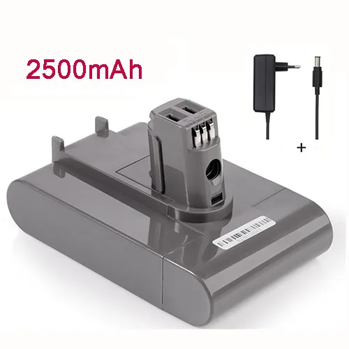С зарядным устройством 22,2 V 3000mAh литий-ионный Вакуумный Аккумулятор для Dyson DC35, DC31, DC34, DC44, DC31 Animal, DC35 Animal, 917083-01 - Цвет: 2500mAh