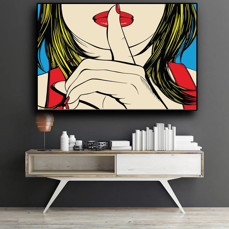 Ssshhh! Известный Дизайн Deborah Azzopardi девушка холст картины плакаты и принты