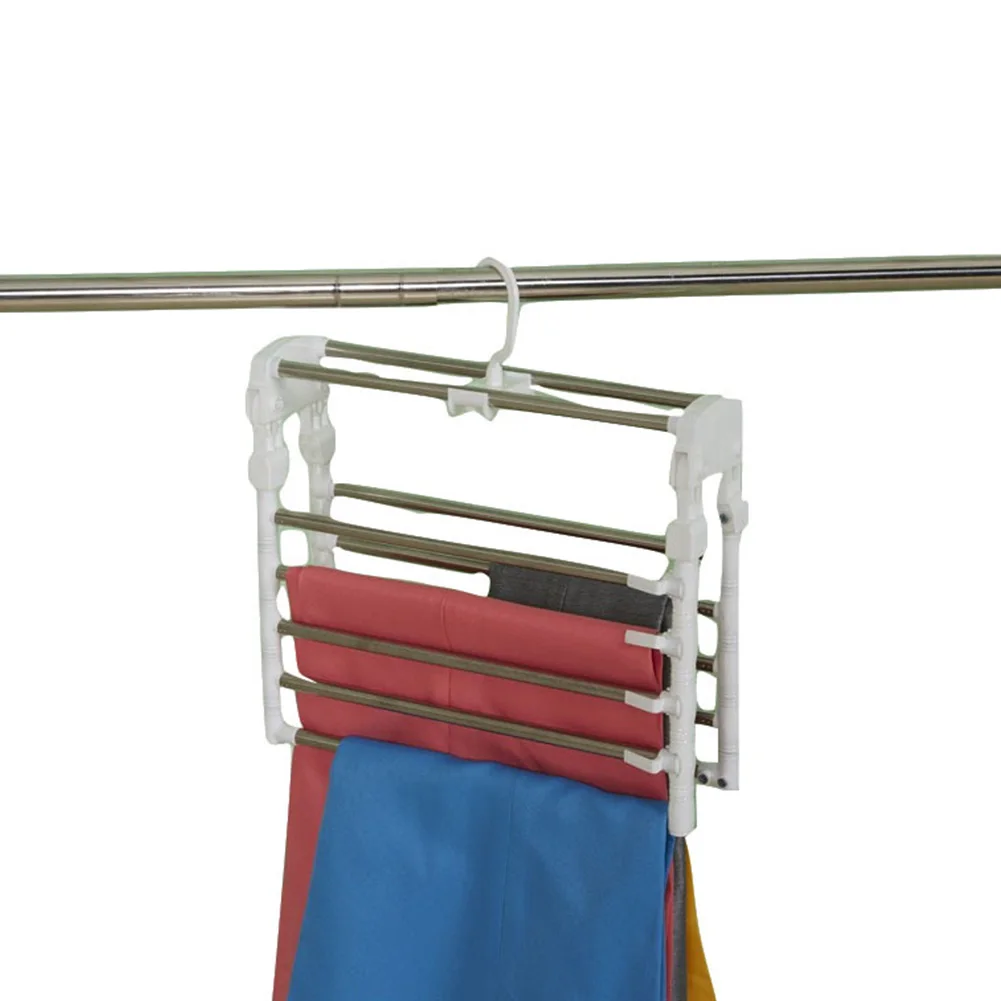 Вешалка для хранения джинсов Складная полка дома экономия пространства