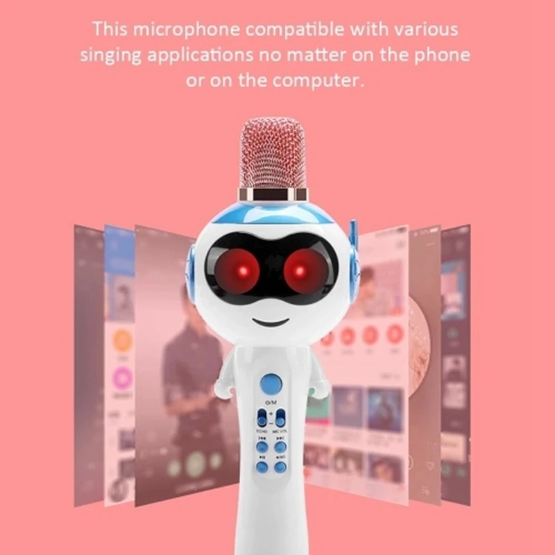 BESTL838 детский беспроводной микрофон караоке плеер BT4.2 динамик для iPhone IPad Android