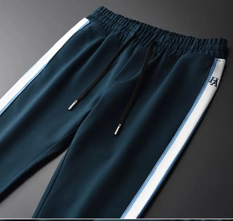 Комплекты (свитшот + брюки) роскошные мужские толстовки контрастных цветов с