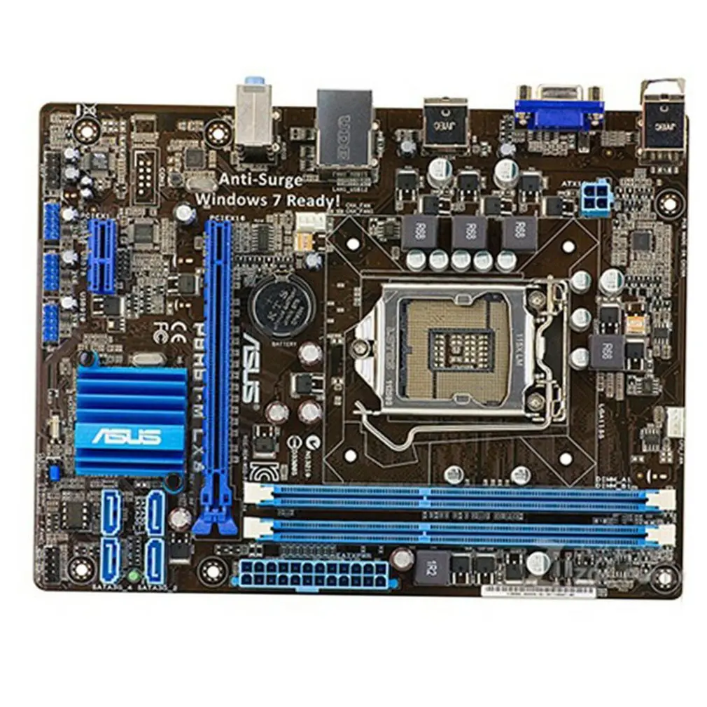 

Destop Mother Board For P8H61-M LX3 PLUS R2.0 1155-pin H61 Mother Board H61M-E/K/C/D DDR3 16G Maximum Memory