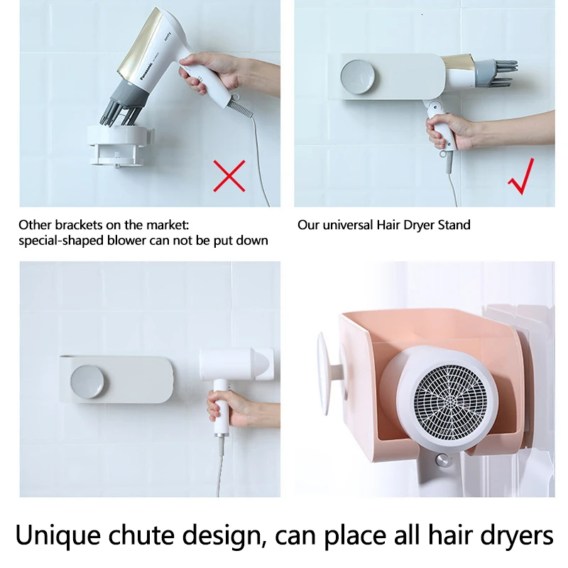 Держатель для фена без сверления настенный держатель ванная комната уход за