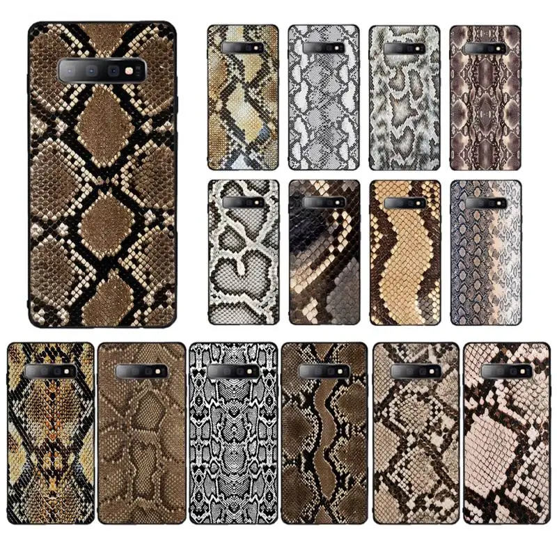 

MaiYaCa Sexy python snakeskin Phone Case for Samsung S10 21 20 9 8 plus lite S20 UlTRA 7edge