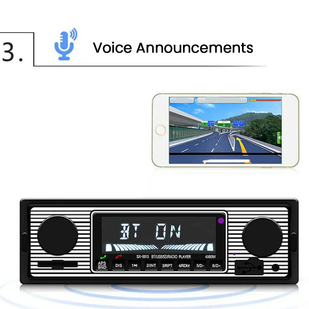 Электроника Авто Поддержка карты FM MP3 автомобиля радио ретро умный игрок легко работать Bluetooth электронные стерео аксессуары