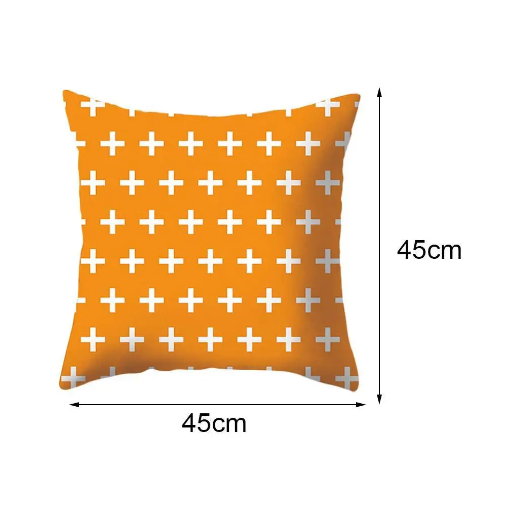 

Orange Geometric Print Pillow Home Decoration Accessories Pillow Cases Home Decor Sofa Pillow Cover Pillow Cases Home Decor