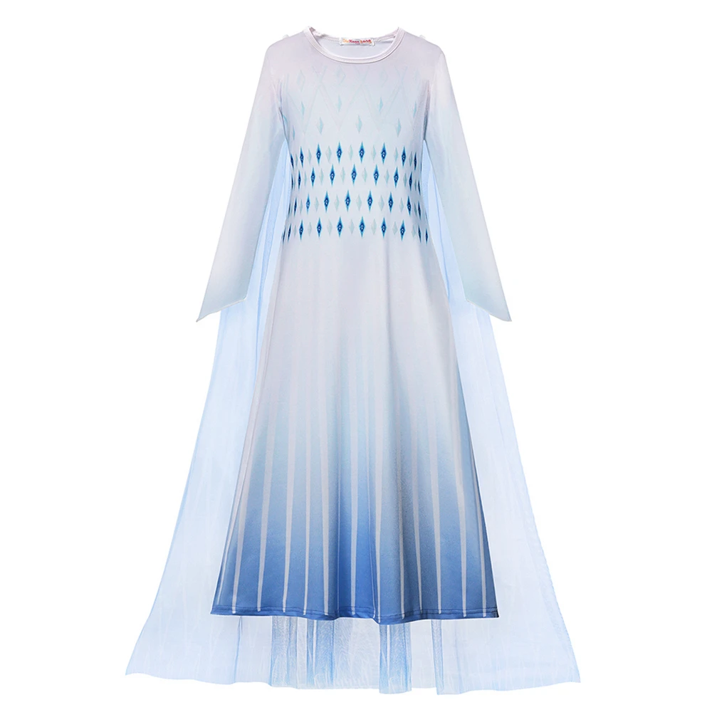 

Snow Queen 2 White Girls Anna Elsa Dress Halloween Costume Child Christmas Children Gowns Infant Spring Kids Holiday Dress